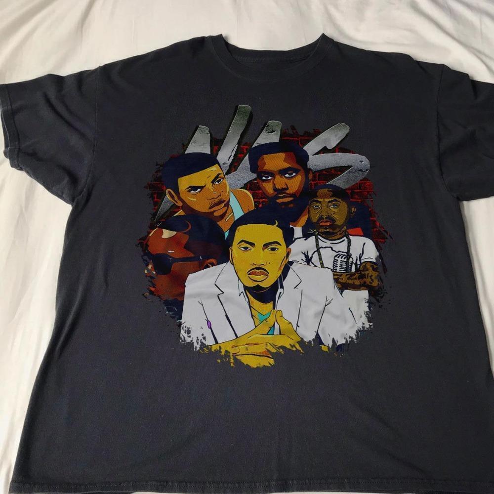 Nas 9s Graphic Hip Hop Rap Fan Streetwear Unisex T-Shirt